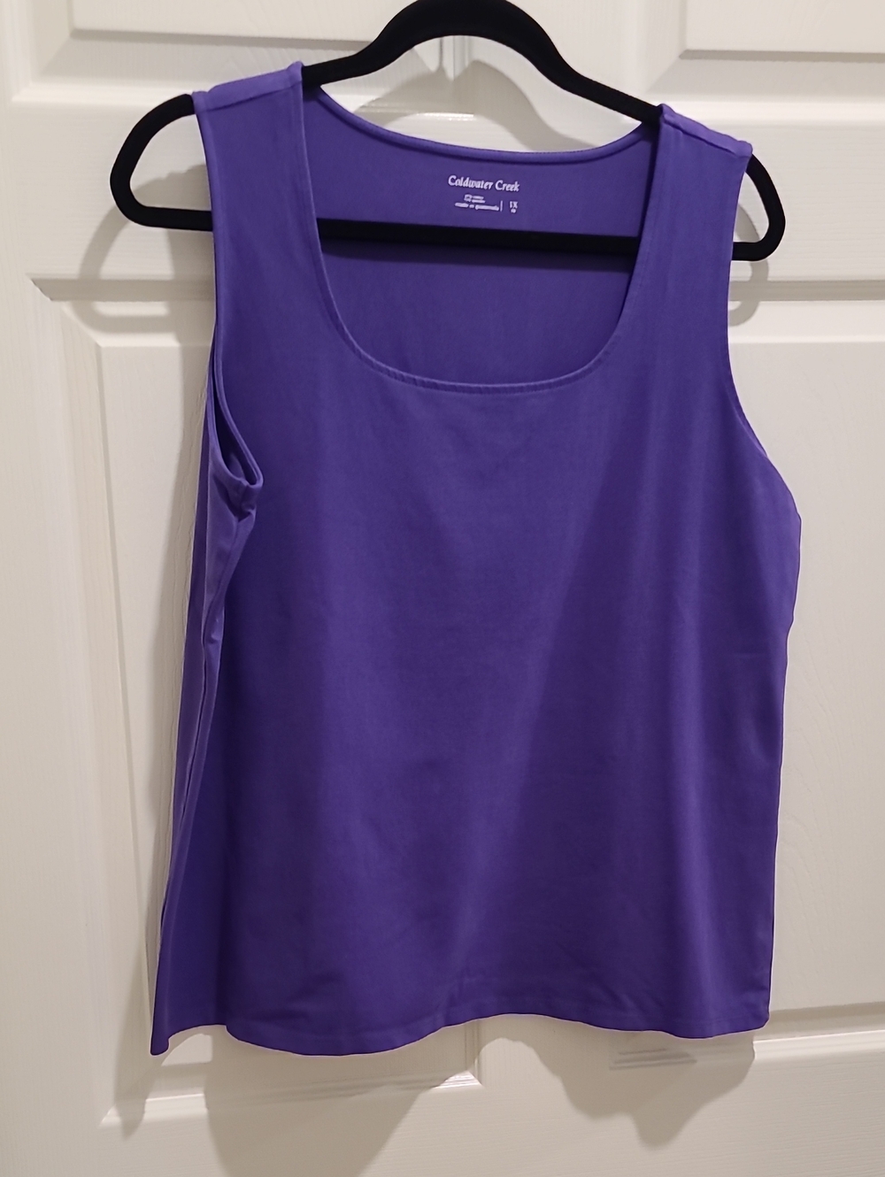 Coldwater Creek Purple Scoop Neck Tank Top